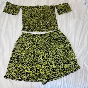 Leopard Short Set